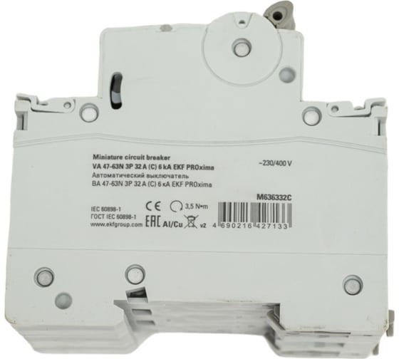 Автоматический выключатель EKF 3P 32А (C) 6кА ВА 47-63N PROxima M636332C