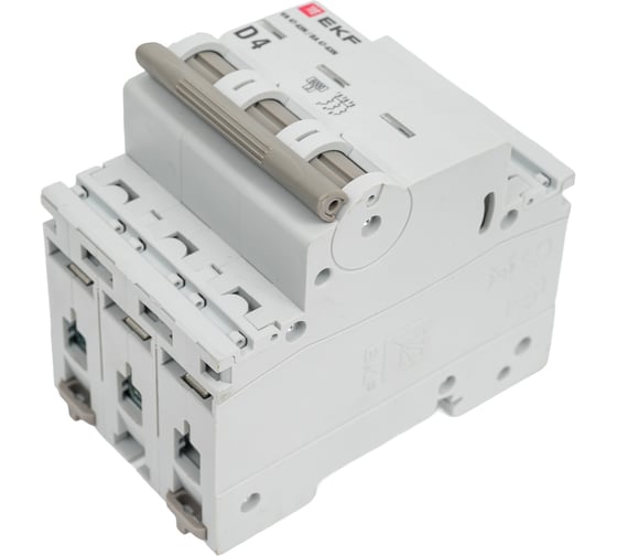 Автоматический выключатель EKF 3P 4А (D) 6кА ВА 47-63N PROxima M636304D