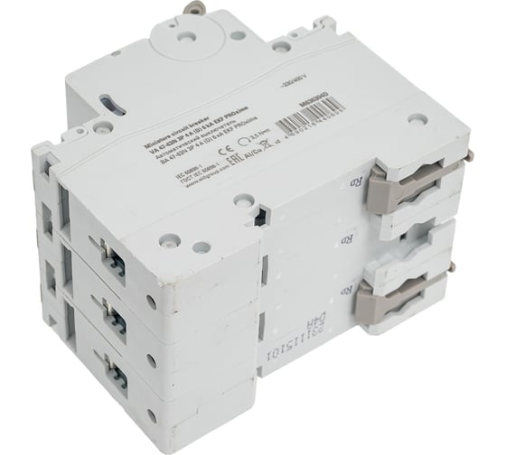 Автоматический выключатель EKF 3P 4А (D) 6кА ВА 47-63N PROxima M636304D