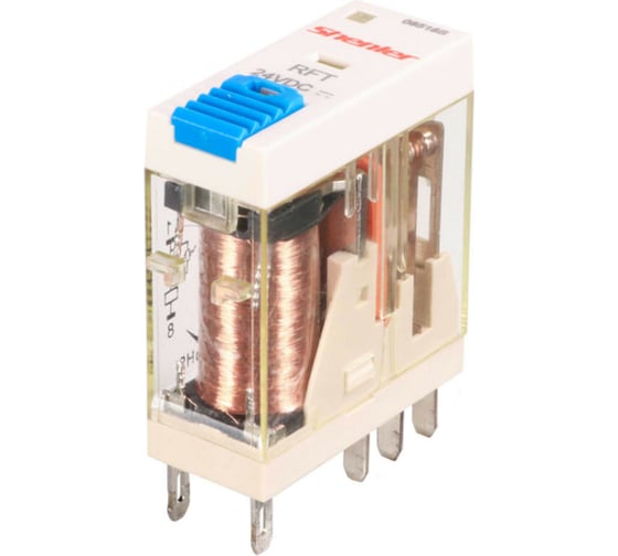 Реле Shenler 2c 24v dc + светодиод + тест-кнопка RFT2CO024LT 1