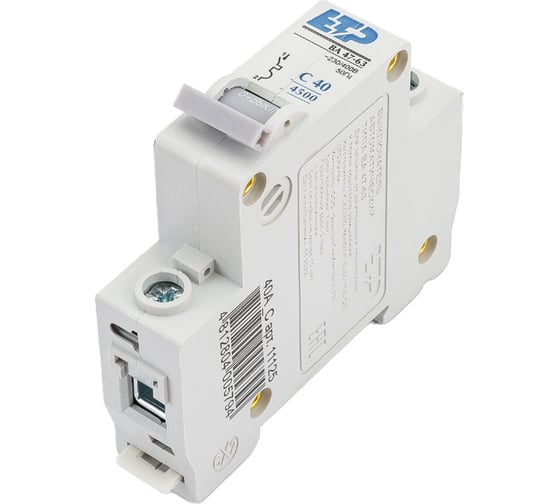 Автоматический выключатель ETP 1P 40А тип C 4,5 кА 11125