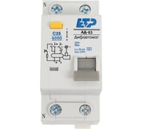 Дифференциальный автомат ETP 1P+N 25А тип A 30 мА 6 кА 19055