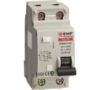 Дифавтомат АД-32 1п N C 32A 30mA AC 3kA EKF DA32-32-30