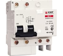Дифавтомат АД-2 EKF 2п C 63A 30mA AC DA2-63-30