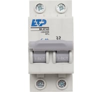 Автоматический выключатель ETP 2Р 40А тип C 4,5 кА ЕТР 11225