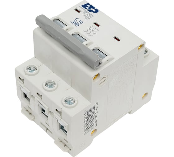 Автоматический выключатель ETP 3P 10А тип C 4,5 кА 11315