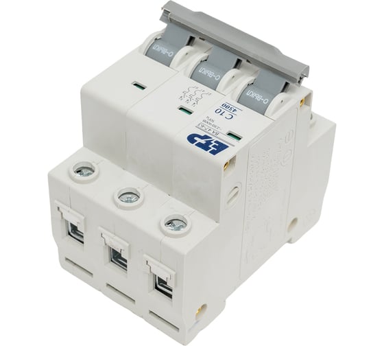 Автоматический выключатель ETP 3P 10А тип C 4,5 кА 11315