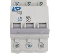 Автоматический выключатель ETP 3P 25А тип C 4,5 кА ЕТР 11321