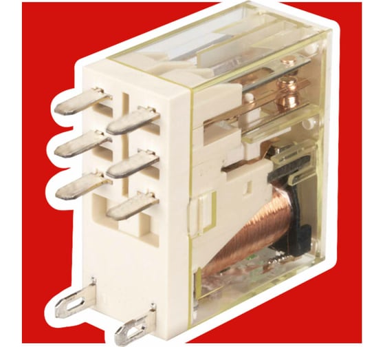 Реле Shenler 2c 48v dc + светодиод + диод RFT2CO048LD