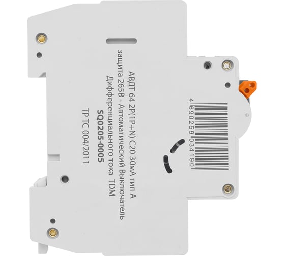 Дифавтомат АВДТ 64 C 20А, 30 мА TDM ELECTRIC SQ0205-0005