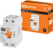 Устройство защитного отключения TDM ELECTRIC ВД1-63 2Р 25А 300мА SQ0203-0007