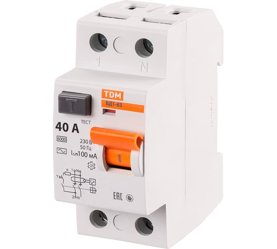 УЗО TDM ELECTRIC SQ0203-0011 ВД1-63