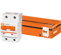 Автоматический выключатель TDM ELECTRIC ВА47-125 2Р 100А 15кА С SQ0208-0071