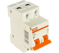 Автоматический выключатель TDM ELECTRIC ВА47-63 2Р 16А 4,5кА х-ка С AQ0218-0011