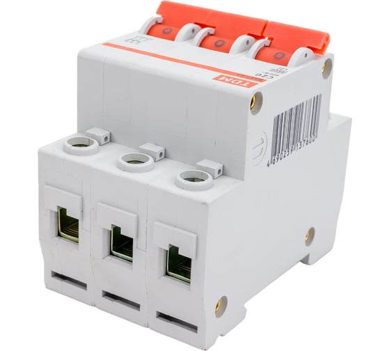 Автоматический выключатель TDM ELECTRIC ВА47-63 3Р 20А SQ0218-0020