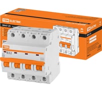 Автоматический выключатель TDM ELECTRIC ВА47-29 4Р 32А 4.5кА В SQ0206-0061