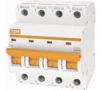 Автоматический выключатель TDM ВА47-29 4Р 63А 4.5кА В SQ0206-0064