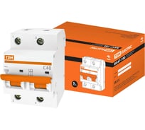 Автоматический выключатель TDM ELECTRIC ВА47-100 2Р 40А 10кА С SQ0207-0062
