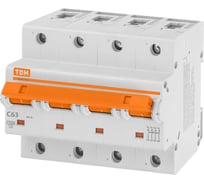 Автоматический выключатель TDM ELECTRIC ВА47-125 4Р 63А 15кА х-ка С SQ0208-0093