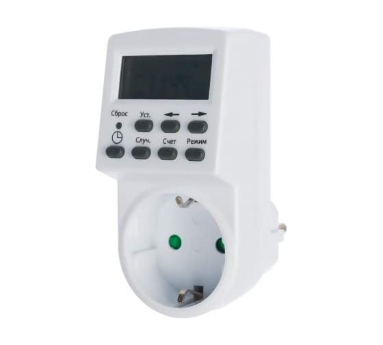 Розеточный электронный таймер TDM ELECTRIC ТРЭ-01 SQ1506-0002