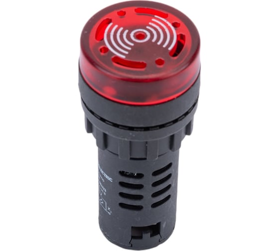 Звуковой сигнализатор TDM ad22-22m/r23 d22 мм (led) индикация 24 в ac/dc красный SQ0746-0003