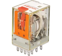 Реле Shenler 4c 12v dc + светодиод + тест-кнопка + диод RKE4CO012LTD