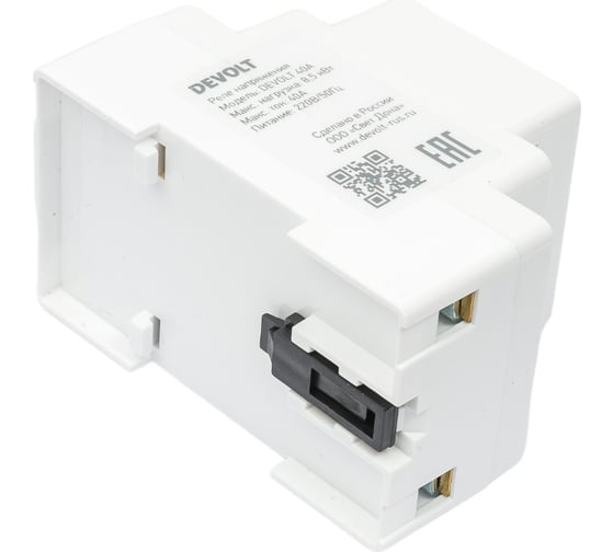 Реле напряжения DEVOLT 40A, 8,5кВт, 40А, 40 DEVOLT40