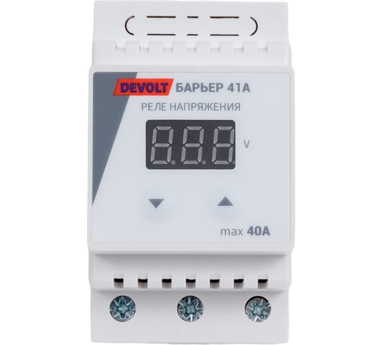 Реле напряжения DEVOLT БАРЬЕР-41A, 8,5кВт, 40А, БАРЬЕР41 1