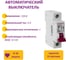 Автоматический выключатель OneKeyElectro 1p 4,5ka c-6a 1m 7700460 2