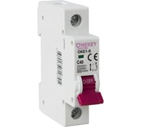 Автоматический выключатель OneKeyElectro 1p 4,5ka c-40a 1m 7700466