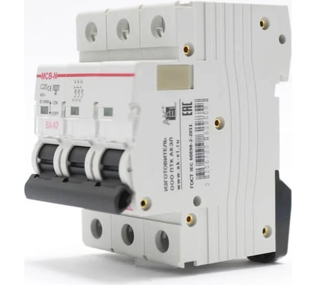 Выключатель автоматический AKEL ВА47-MCB-N-3P-C20-AC 400125