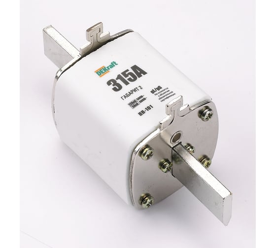 Ножевой предохранитель ПН-101, 315 А, габарит 2, тип 37 Dekraft 21315DEK