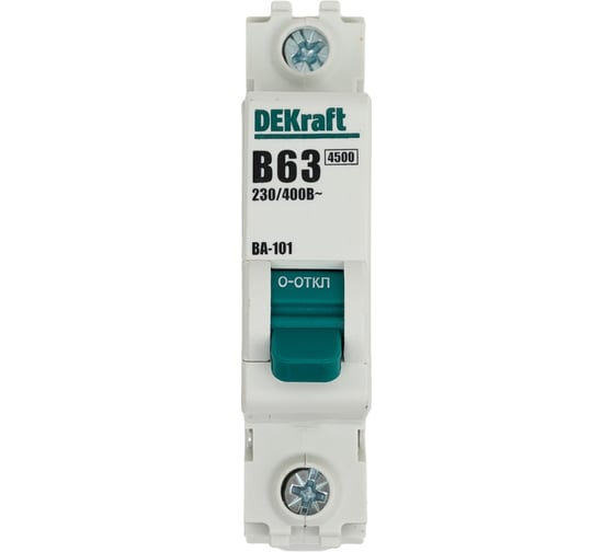 Автоматический выключатель DEKraft ВА101-1P-063A-B 11012DEK 152500 1