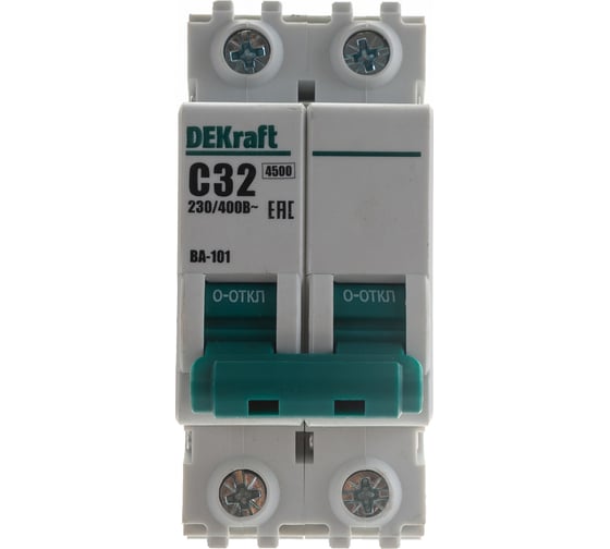 Автоматический выключатель DEKraft ВА101-2P-032A-C 11069DEK 121913