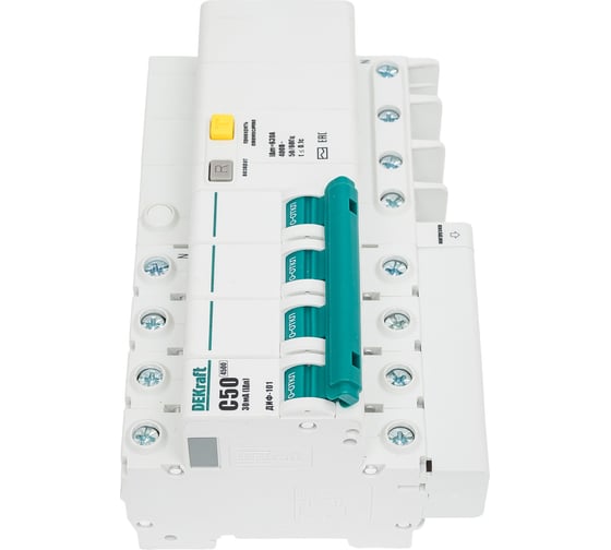 Дифавтомат DEKraft ДИФ101-4Р-050А-030-C 15025DEK 1113048