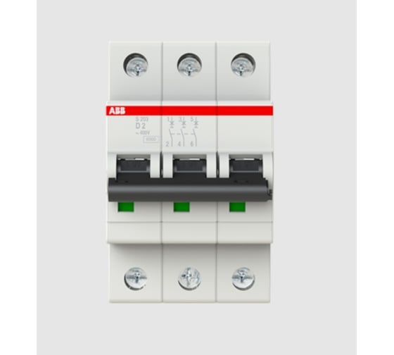 Автоматический выключатель ABB 3-полюсной S203 D2 2CDS253001R0021