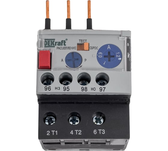 Тепловое реле DEKraft РТ03-09-18-0.90A-1.20A 23107DEK 1113714 1