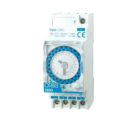 Реле времени модульное суточное Orbis DUO QRD OB292032