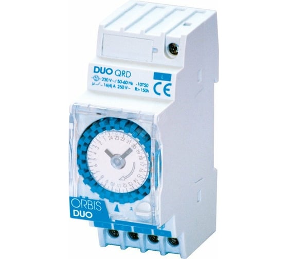Реле времени модульное суточное Orbis DUO QRD OB292032