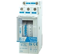 Реле времени модульное суточное Orbis INCA DUO QRD OB330232