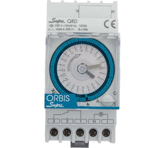 Реле времени модульное суточное Orbis SUPRA QRD OB290232N