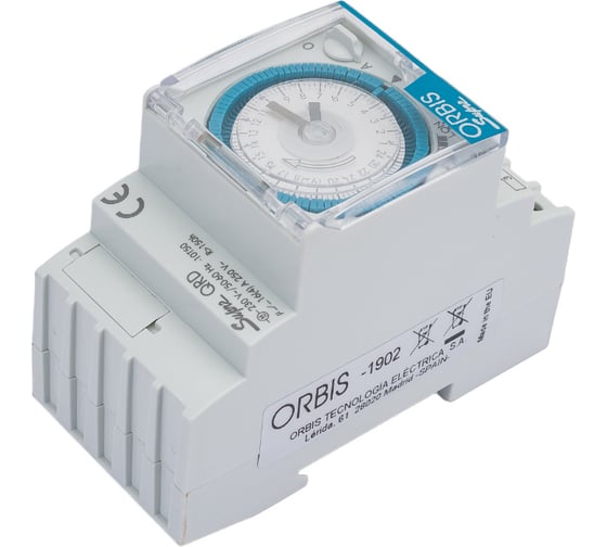 Реле времени модульное суточное Orbis SUPRA QRD OB290232N