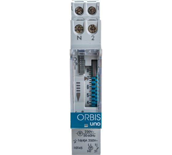 Реле времени модульное Orbis суточное UNO D OB400132