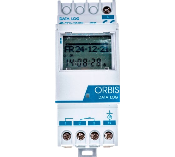 Реле времени цифровое Orbis DATA LOG 1 канал OB174012