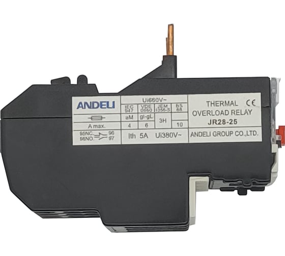Тепловое реле ANDELI JR28-25 2.5-4a ADL09-008