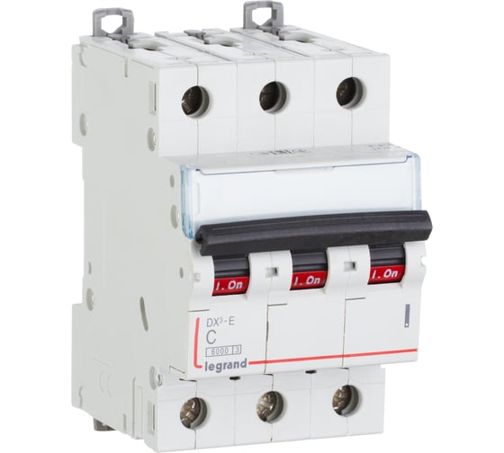 Автоматический выключатель 3п C 32А DX3-E 6кА Leg Legrand 407294 1009874