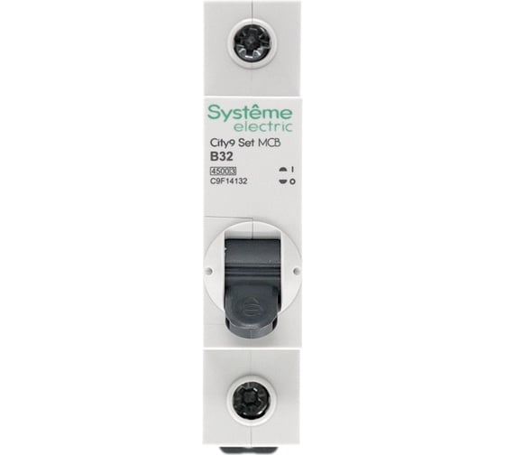 Автоматический выключатель Systeme Electric City9 set ав b 32а 1p 4.5ka 230в (ранее EZ9F14132) C9F14132