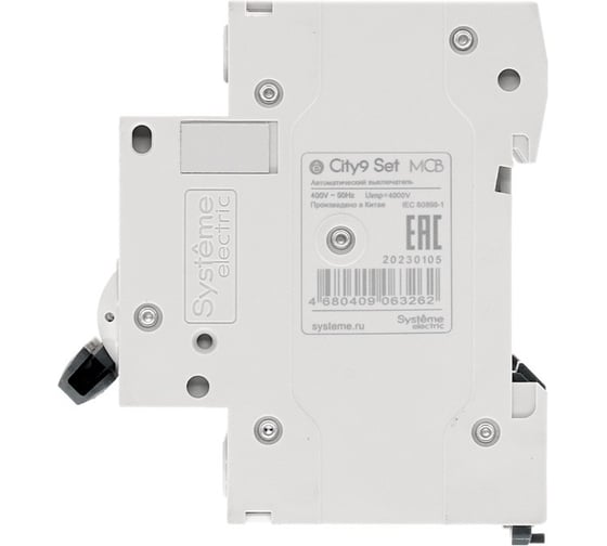 Автоматический выключатель Systeme Electric City9 set ав b 6а 4p 4.5ka 400в C9F14406