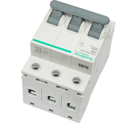 Автоматический выключатель Systeme Electric City9 set ав с 20а 3p 4.5ka 400в (ранее EZ9F34320) C9F34320