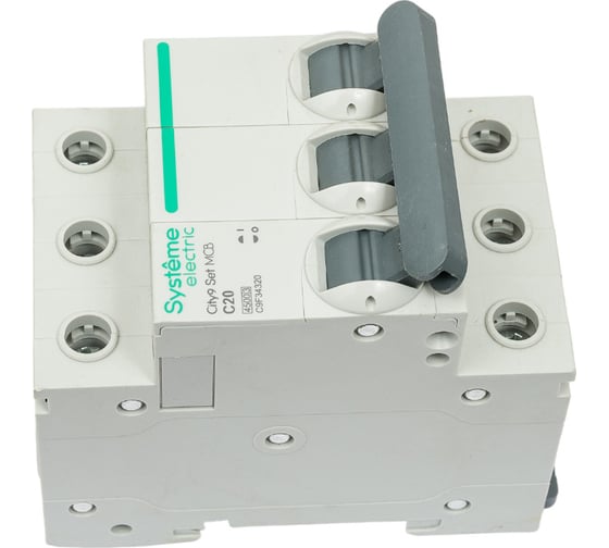 Автоматический выключатель Systeme Electric City9 set ав с 20а 3p 4.5ka 400в (ранее EZ9F34320) C9F34320